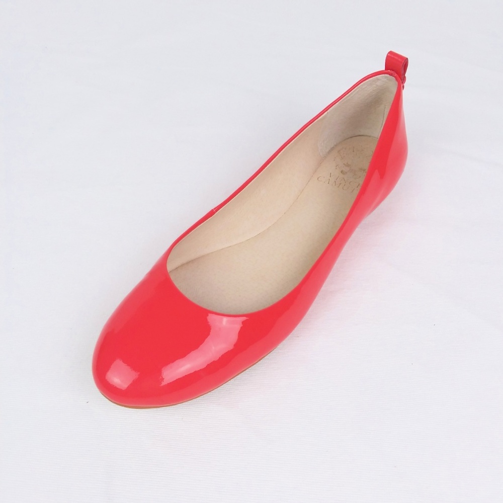 Vince Camuto Pink Patent Leather Ballet Flats - Picture 3 of 7